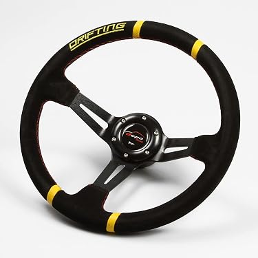 Amazon | ステアリング 35φ ディープコーン 80mm DRIFTING 人工バック